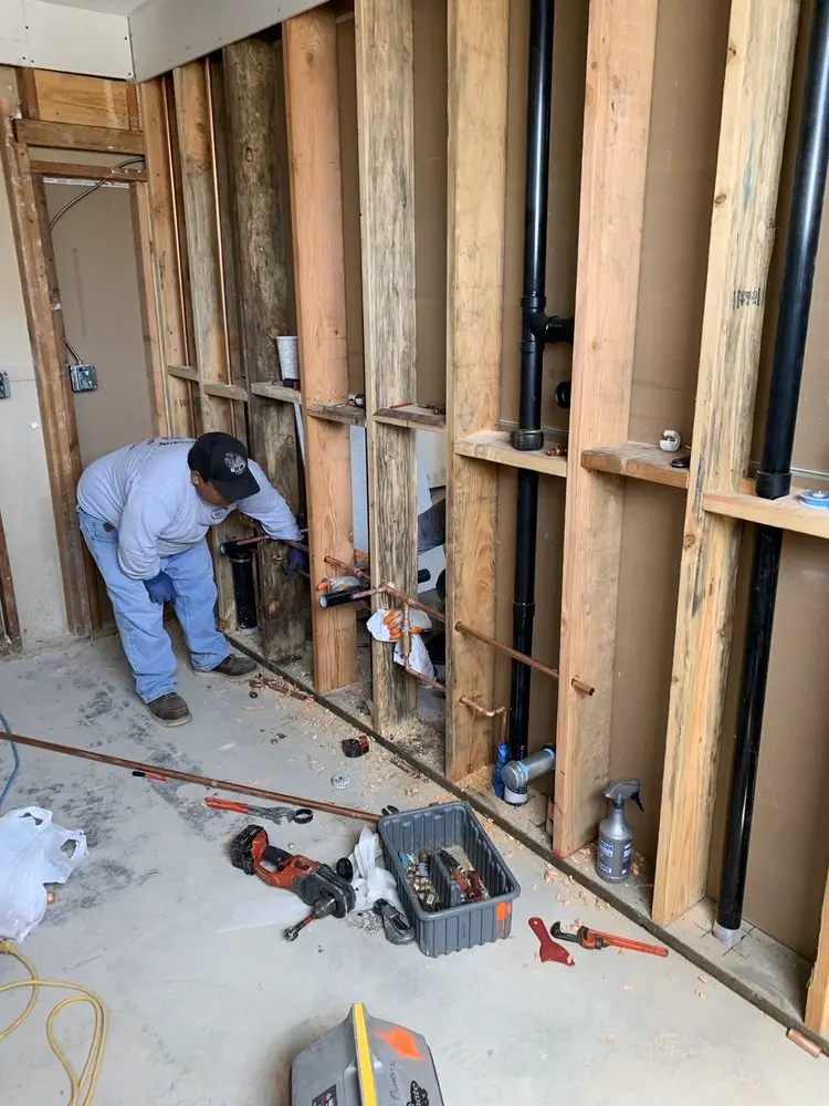 Commercial rough-in plumbing for Gas Line Repair in Forestdale